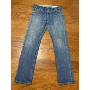 Canali‎ Pants Mens 50 Blue Denim Jeans Outdoors Preppy Pocket Italy 34x32